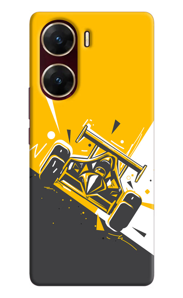 Track King Vivo V29E Hard Case Back Cover by Casekaro