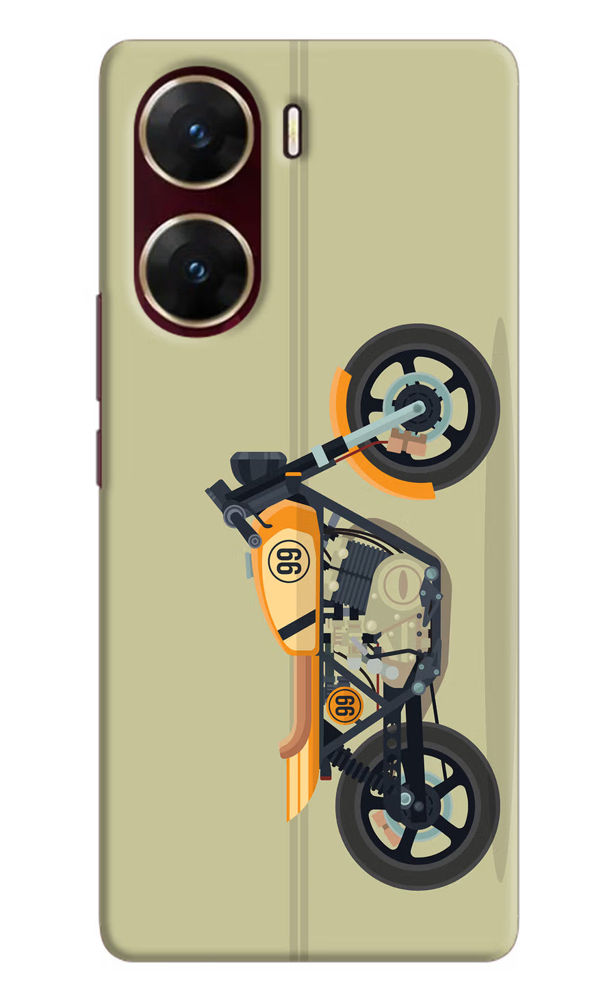 Vertical Speedster Vivo V29E Back Cover, Hard case
