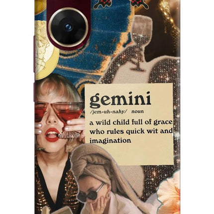 Gemini Zodiac Vivo V29E Hard Case Back Cover by Casekaro