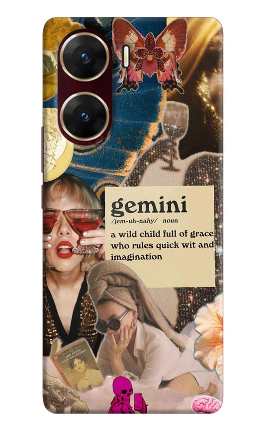 Gemini Zodiac Vivo V29E Hard Case Back Cover by Casekaro