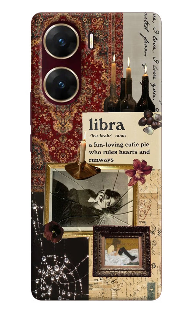 Libra Zodiac Vivo V29E Hard Case Back Cover by Casekaro