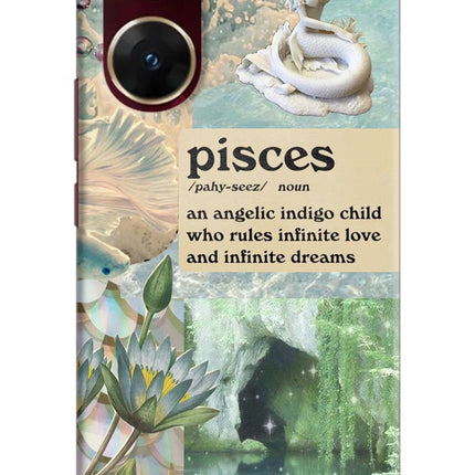 Pisces Zodiac Vivo V29E Hard Case Back Cover by Casekaro