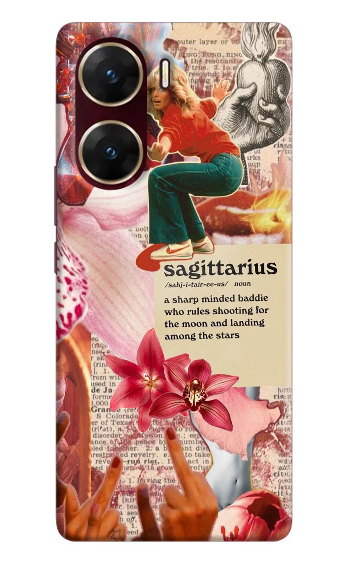 Sagittarius Zodiac Vivo V29E Hard Case Back Cover by Casekaro