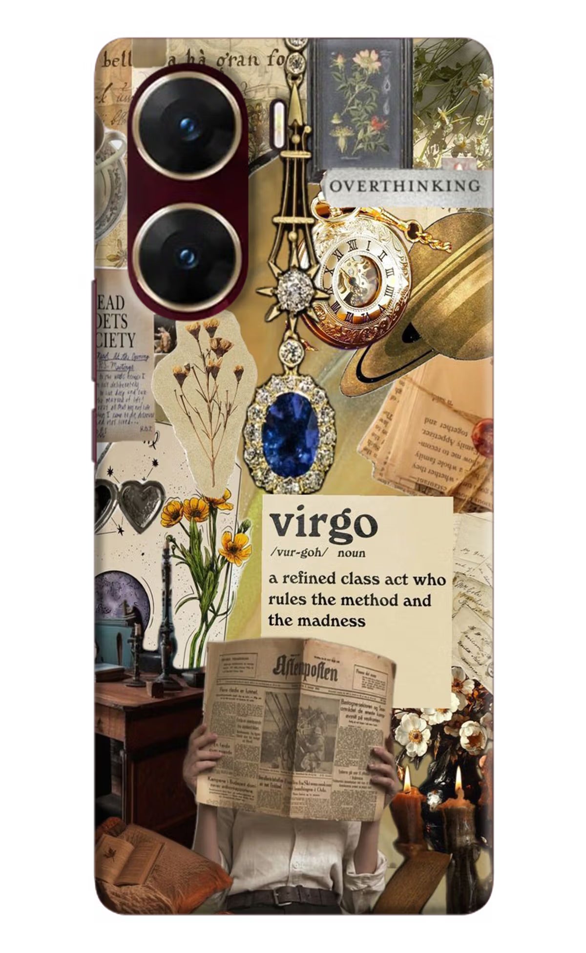 Virgo Zodiac Vivo V29E Hard Case Back Cover by Casekaro