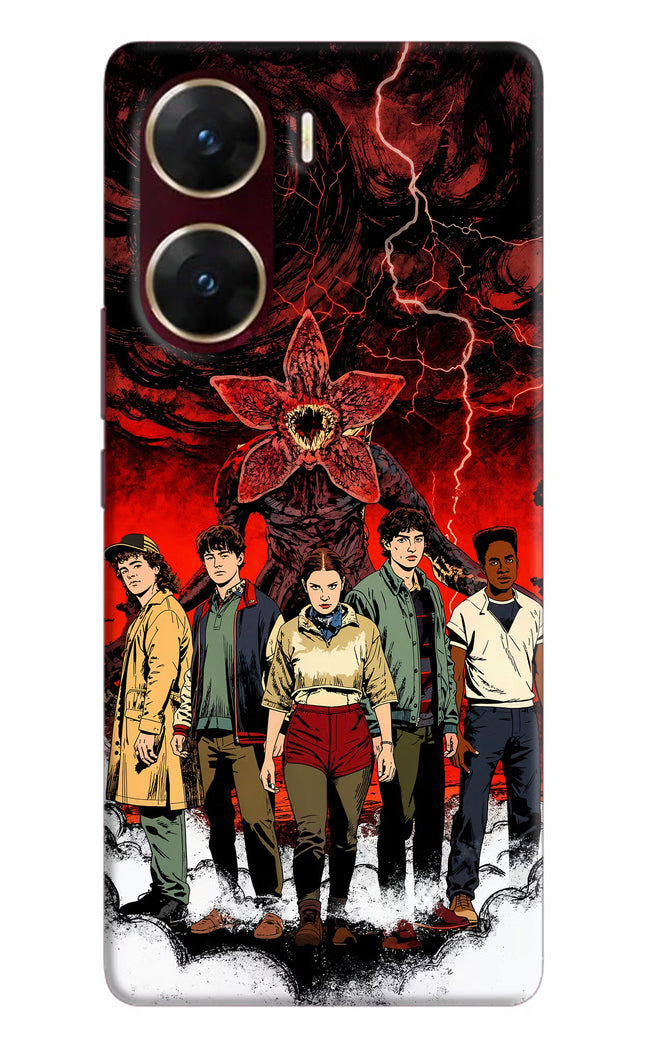 Ordinary Things Characters Vivo V29E Hard Case Back Cover by Casekaro