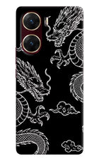 Twin Dragons Vivo V29E Hard Case Back Cover by Casekaro