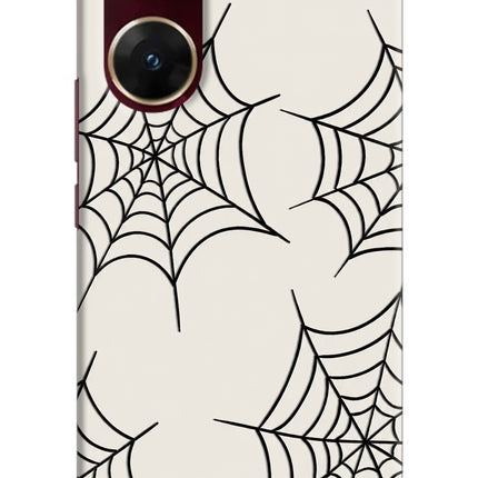 Spider Web Vivo V29E Hard Case Back Cover by Casekaro