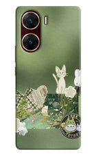 Aesthetic anime Vivo V29E Hard Case Back Cover by Casekaro
