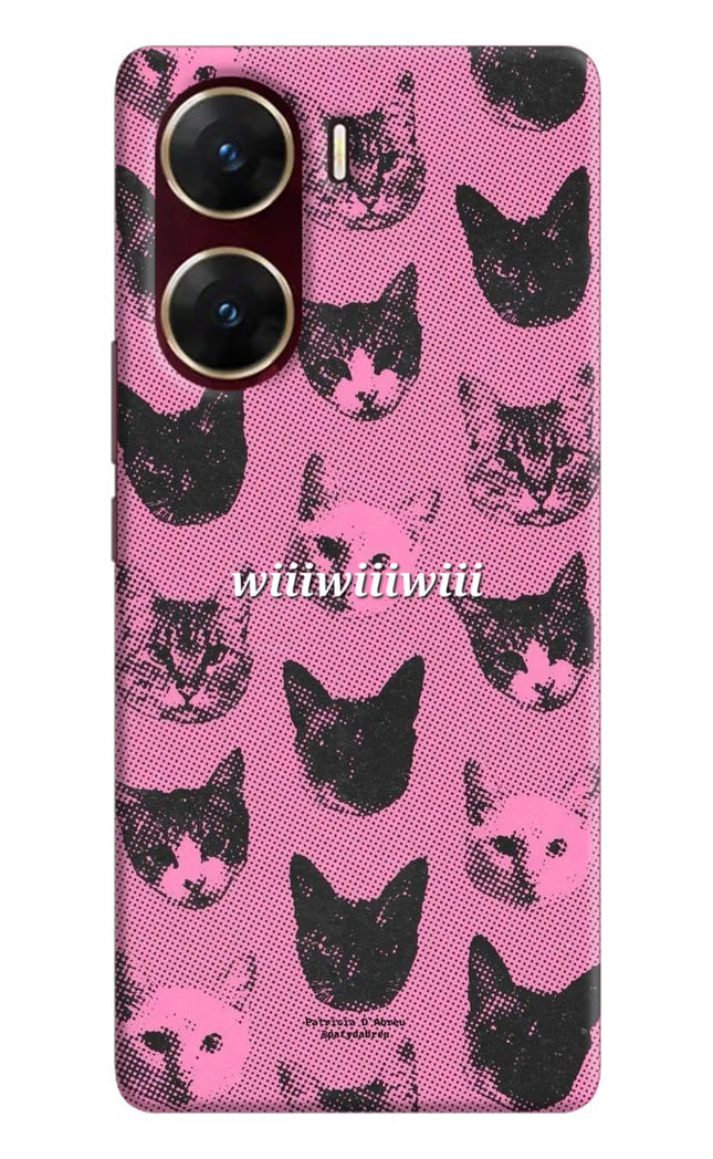 Pink Cats Vivo V29E Hard Case Back Cover by Casekaro