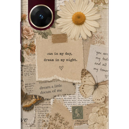 Vintage case Vivo V29E Hard Case Back Cover by Casekaro