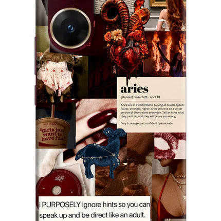 Zodiac Aries Vivo V29E Hard Case Back Cover by Casekaro