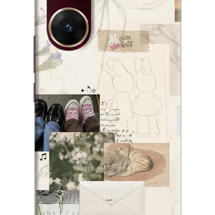 Soft Aesthetic Vivo V29E Hard Case Back Cover by Casekaro