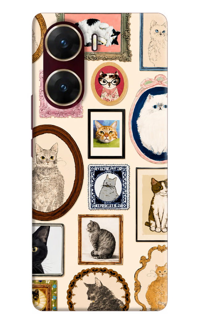 Mirror Cats Vivo V29E Hard Case Back Cover by Casekaro