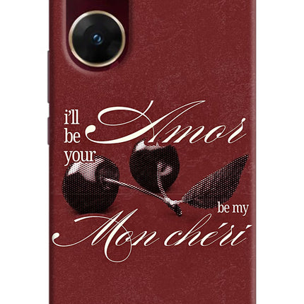 Velvet Cherry Vivo V29E Hard Case Back Cover by Casekaro