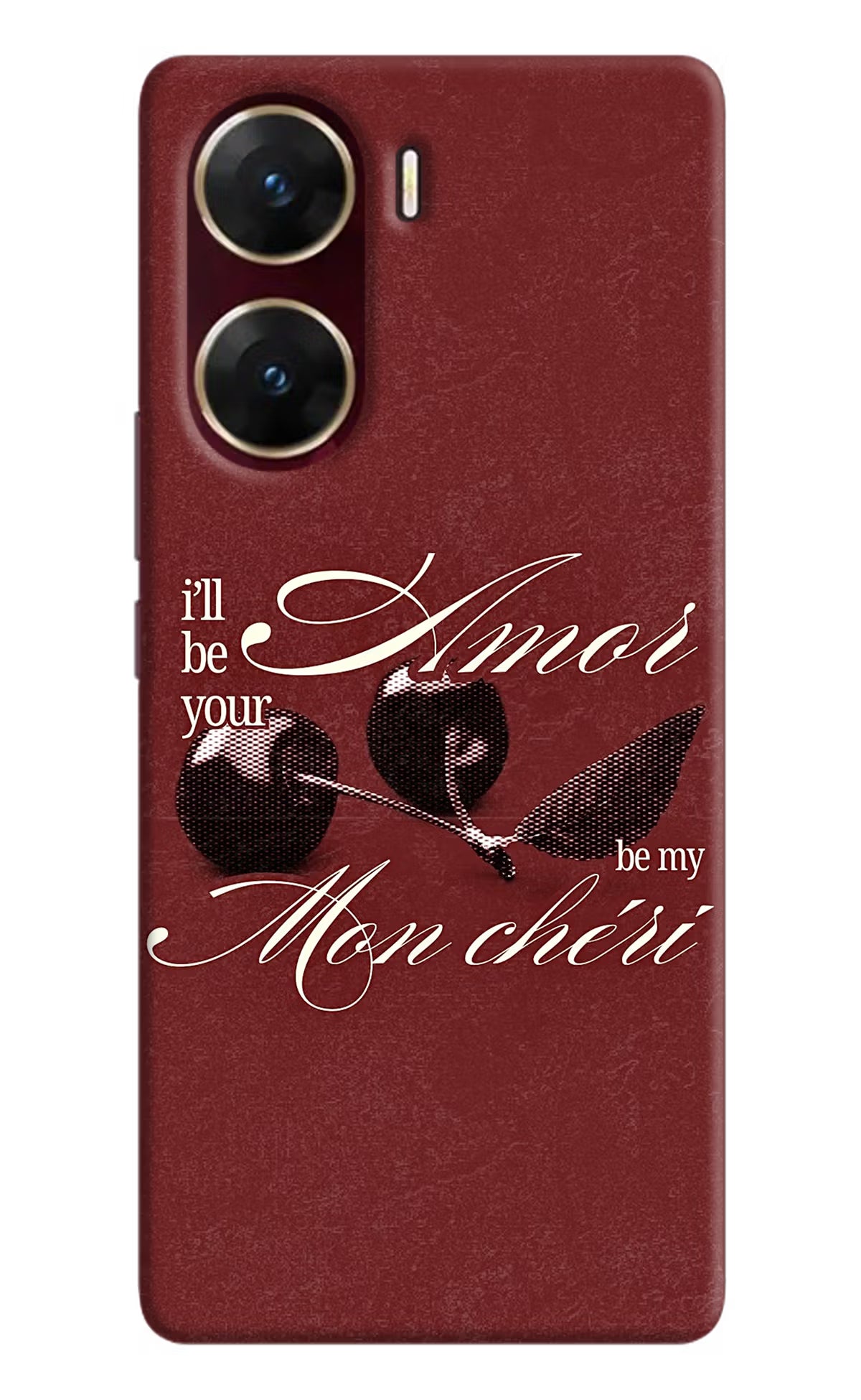 Velvet Cherry Vivo V29E Back Cover