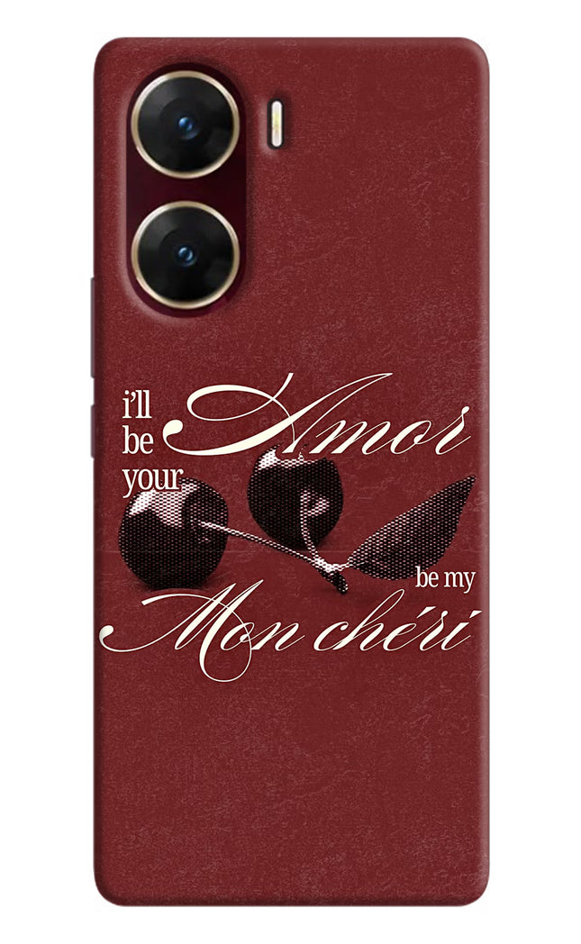 Velvet Cherry Vivo V29E Hard Case Back Cover by Casekaro