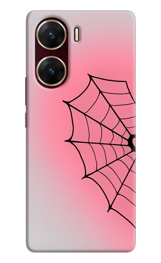 Pink Web Vivo V29E Hard Case Back Cover by Casekaro