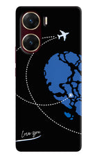 Love Orbit Vivo V29E Hard Case Back Cover by Casekaro