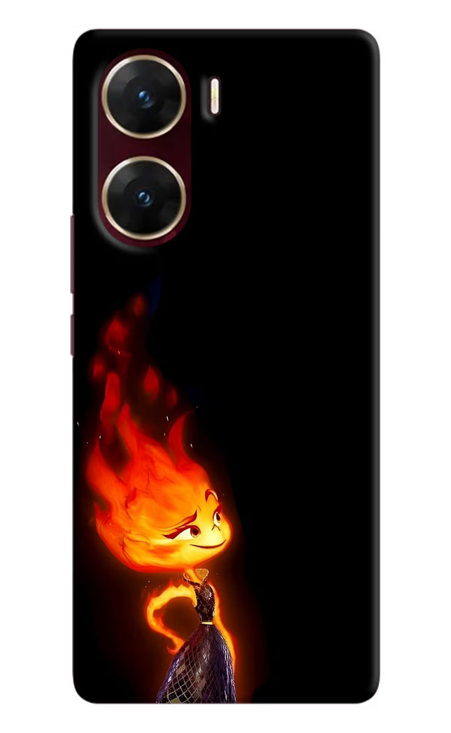 Ember Flame Vivo V29E Hard Case Back Cover by Casekaro