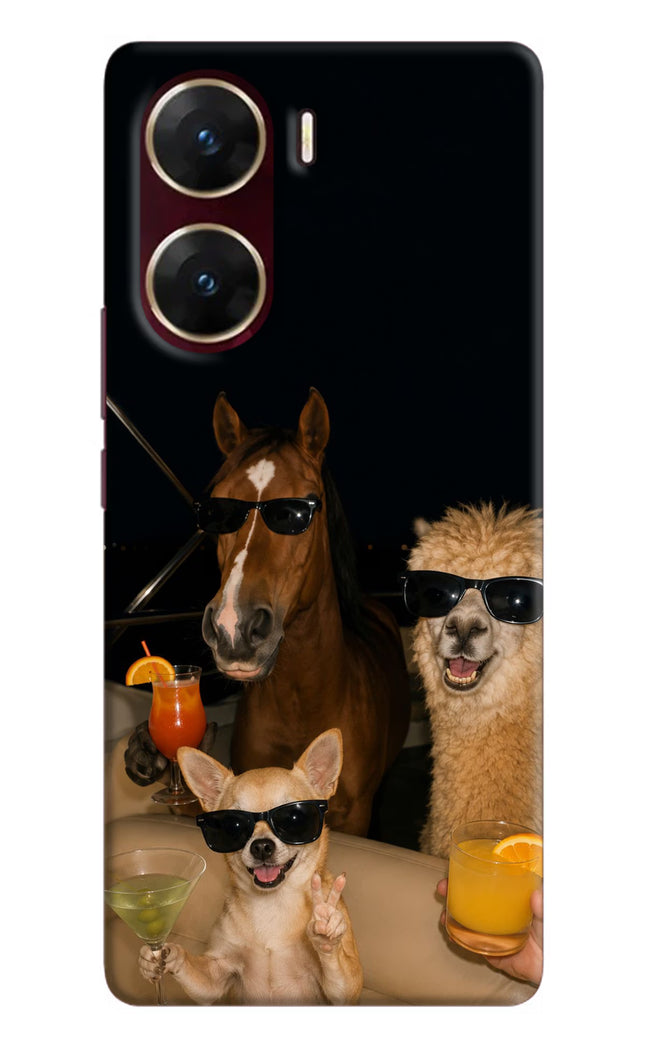 Party Squad Vivo V29E Hard Case Back Cover by Casekaro