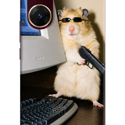 Hacker Hamster Vivo V29E Hard Case Back Cover by Casekaro