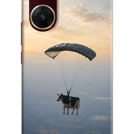 Skydiving Cow Vivo V29E Hard Case Back Cover by Casekaro