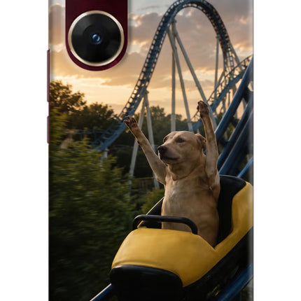 Rollercoaster Dog Vivo V29E Hard Case Back Cover by Casekaro