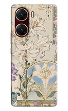 White Lily Vivo V29E Hard Case Back Cover by Casekaro