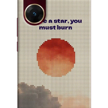 Pixel Sun Vivo V29E Hard Case Back Cover by Casekaro