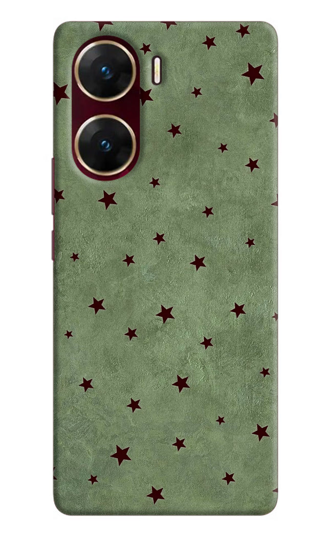 Green Stars Vivo V29E Hard Case Back Cover by Casekaro