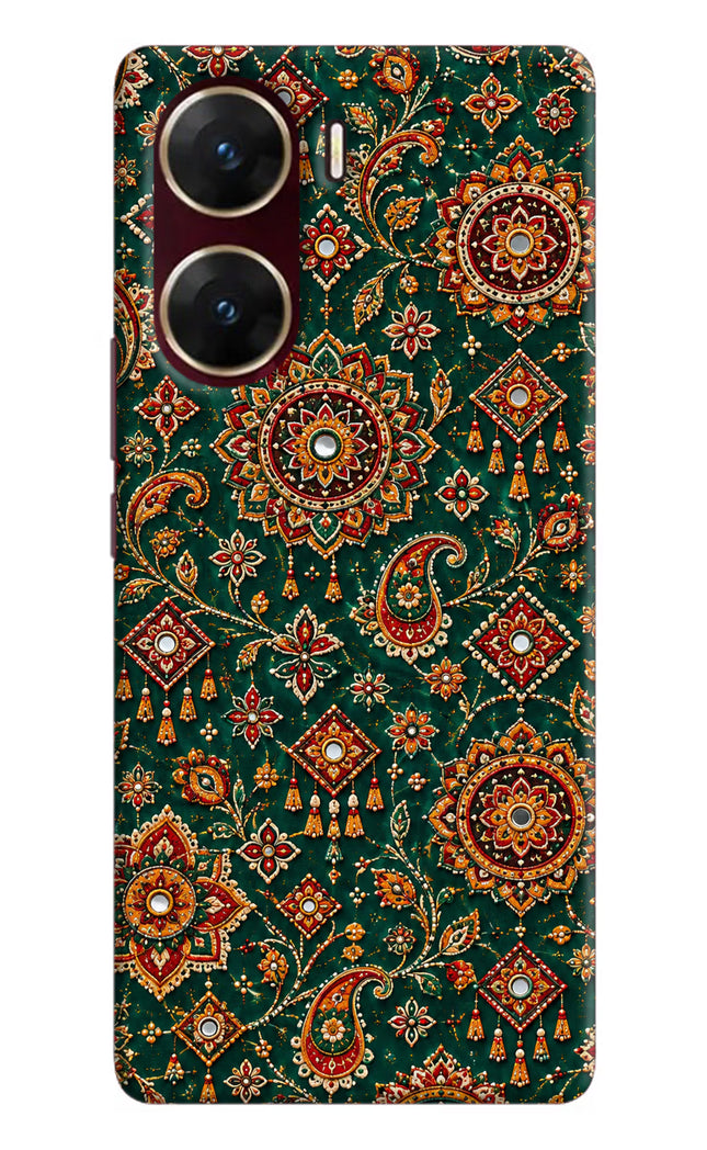 Green Pataka Vivo V29E Hard Case Back Cover by Casekaro