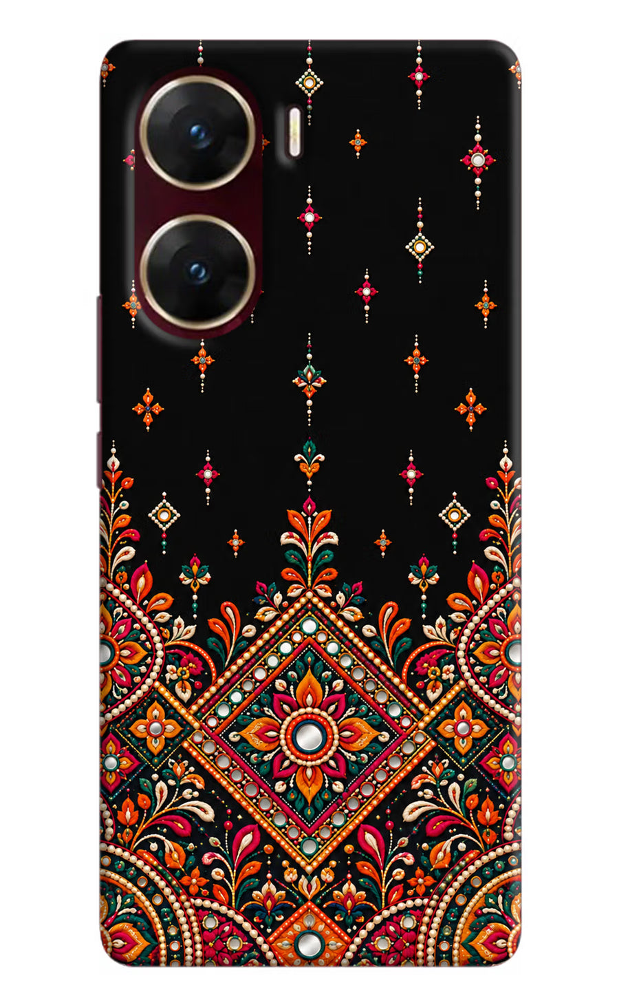 Noir Mehfil Vivo V29E Back Cover, Hard case