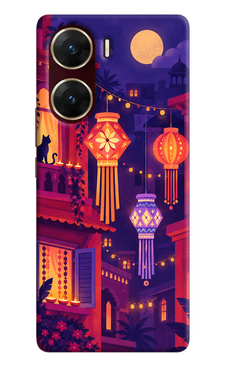 Lantern Lane Vivo V29E Back Cover, Hard case