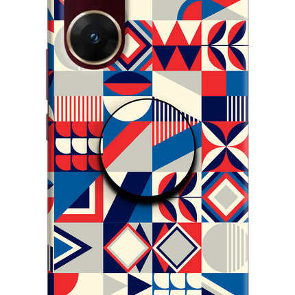 Colorful Pattern Vivo V29E Pop Case by Casekaro