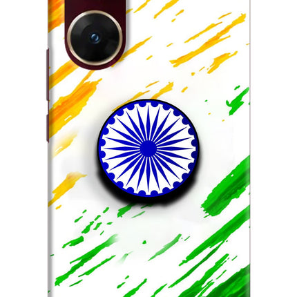 Indian Flag Ashoka Chakra Vivo V29E Pop Case by Casekaro