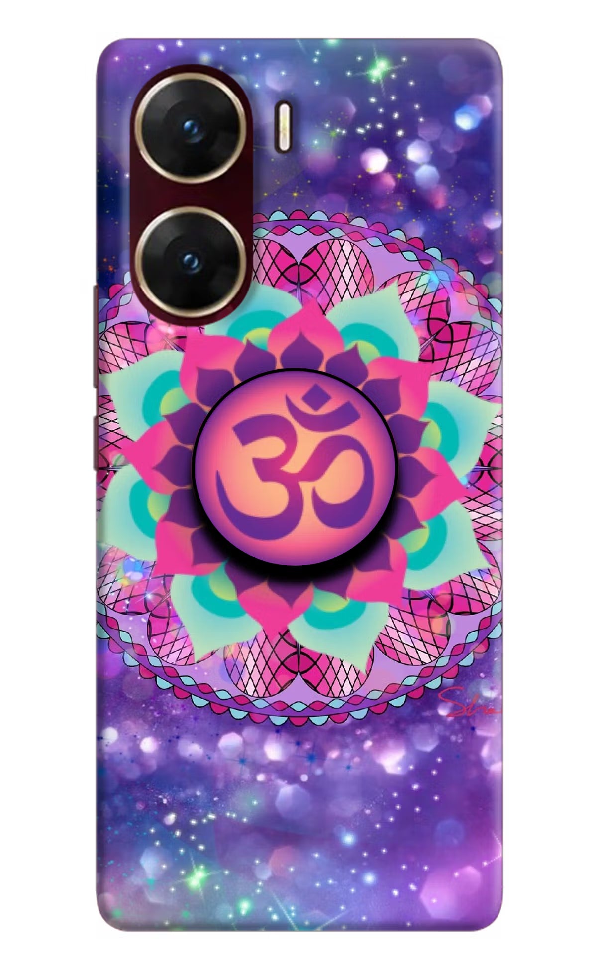 Om Purple Vivo V29E Pop Case by Casekaro