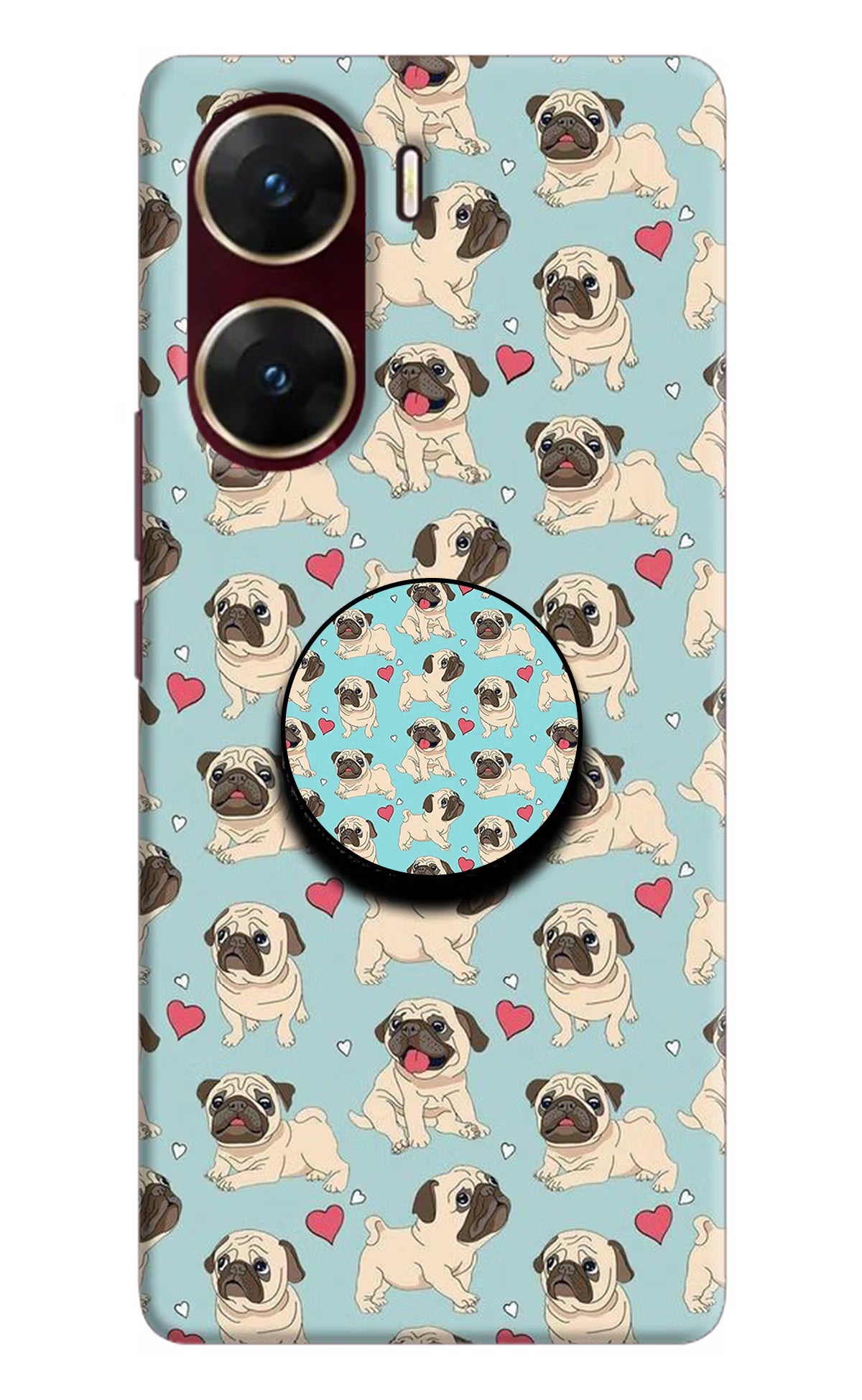 Pug Dog Vivo V29E Pop Case by Casekaro