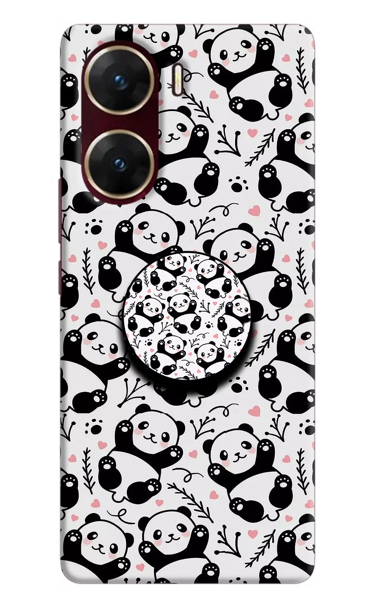 Cute Panda Vivo V29E Pop Case by Casekaro
