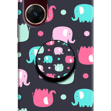Baby Elephants Vivo V29E Pop Case by Casekaro