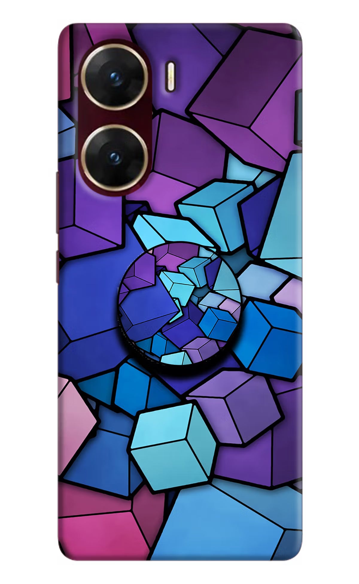 Cubic Abstract Vivo V29E Pop Case by Casekaro
