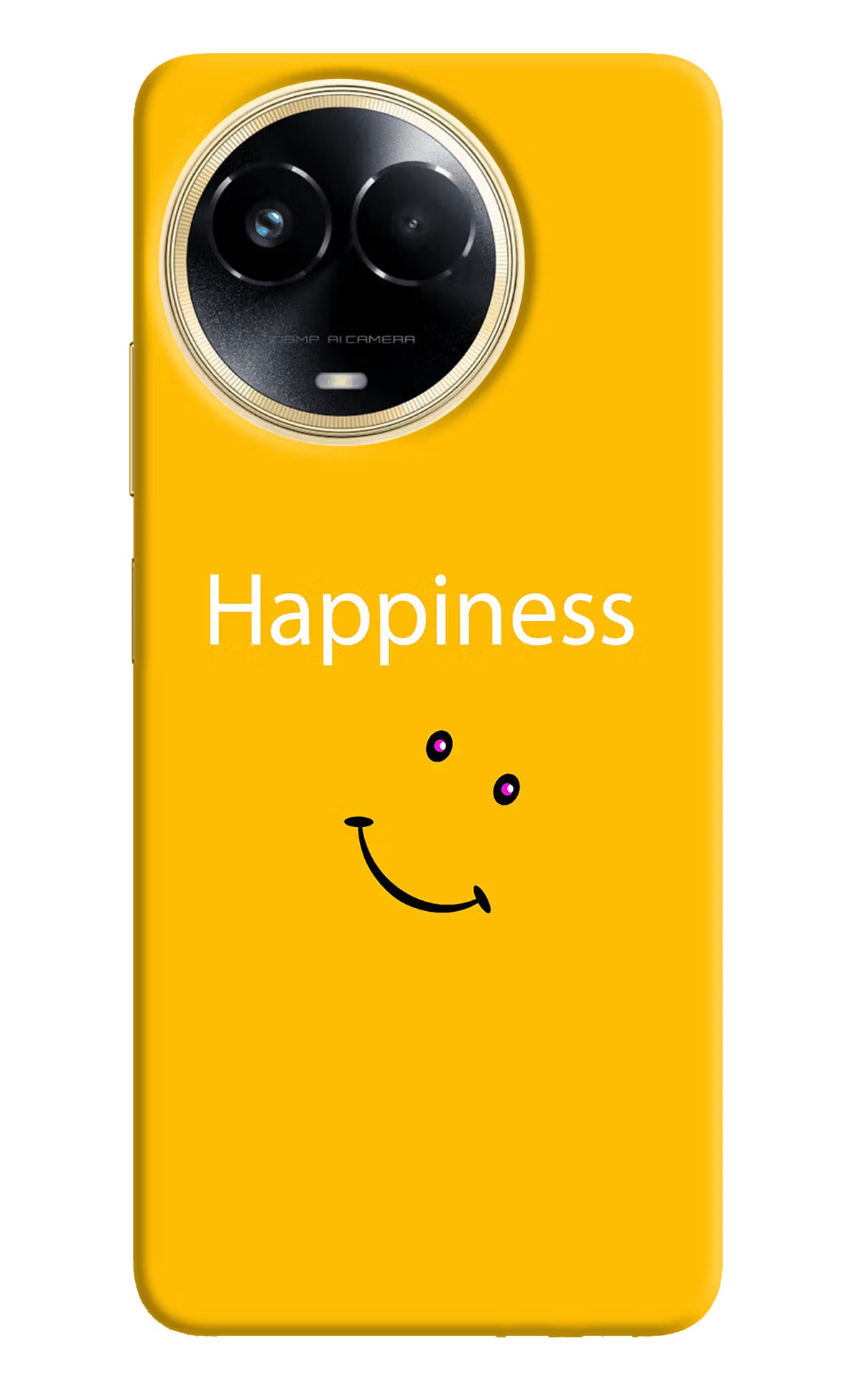 Happiness With Smiley Realme 11 5G/11X 5G/C67 Hard Case Back Cover by Casekaro