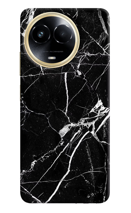 Black Marble Pattern Realme 11 5G/11X 5G/C67 Hard Case Back Cover by Casekaro