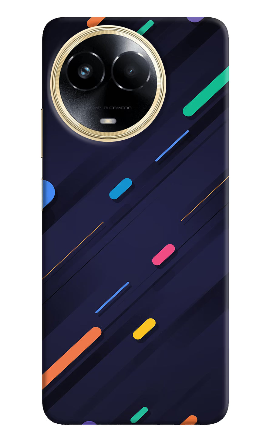 Abstract Design Realme 11 5G/11X 5G/C67 Back Cover, Hard case