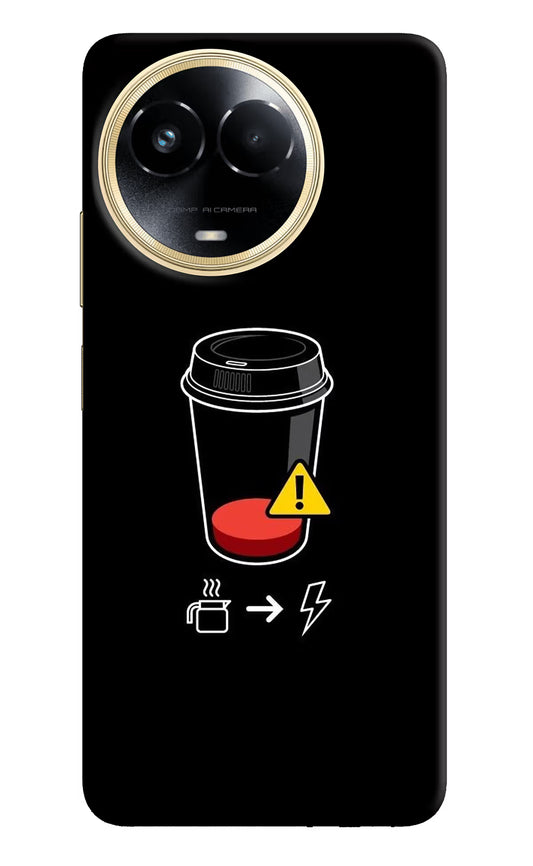 Coffee Realme 11 5G/11X 5G/C67 Hard Case Back Cover by Casekaro