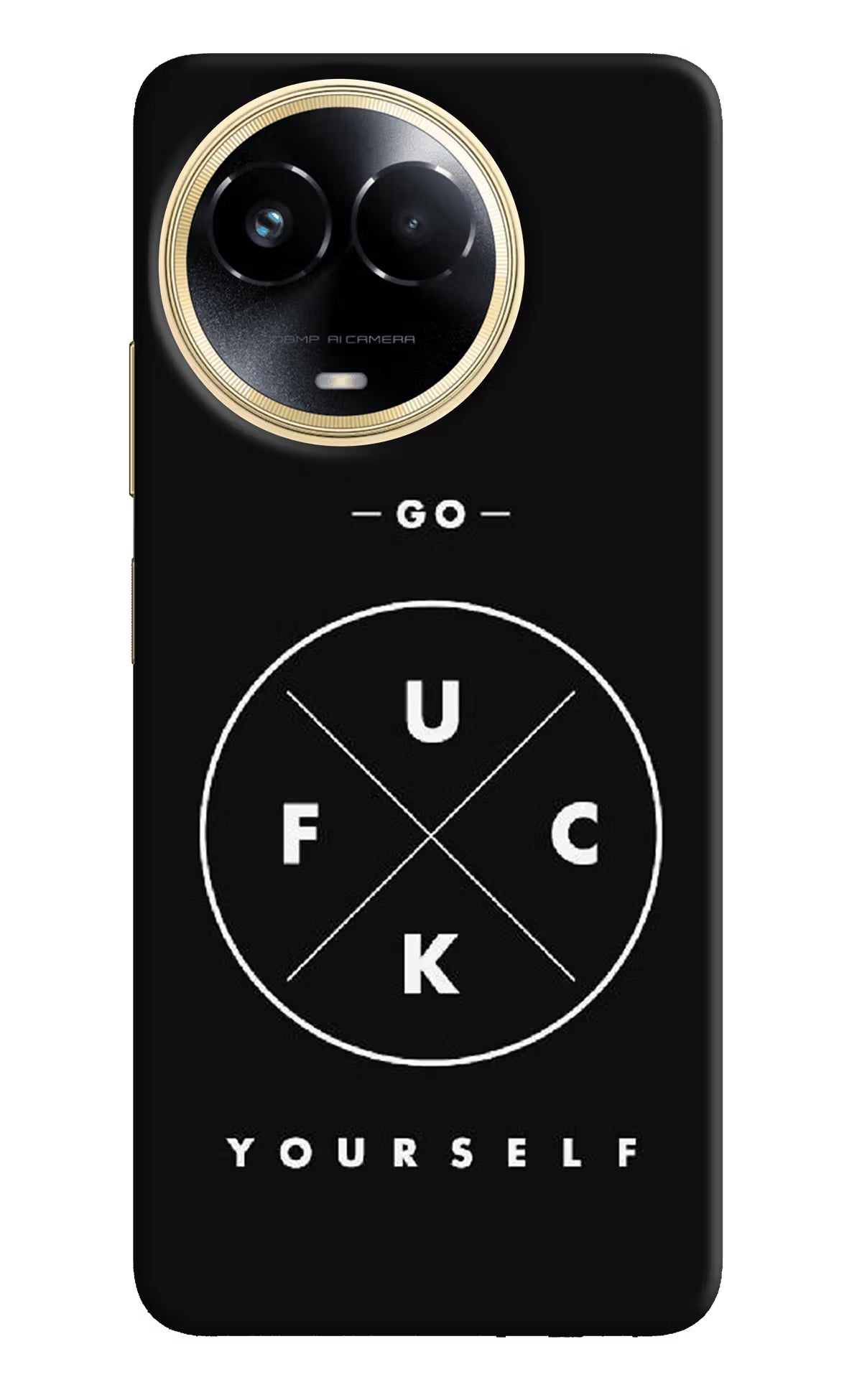 Go Fuck Yourself Realme 11 5G/11X 5G/C67 Hard Case Back Cover by Casekaro