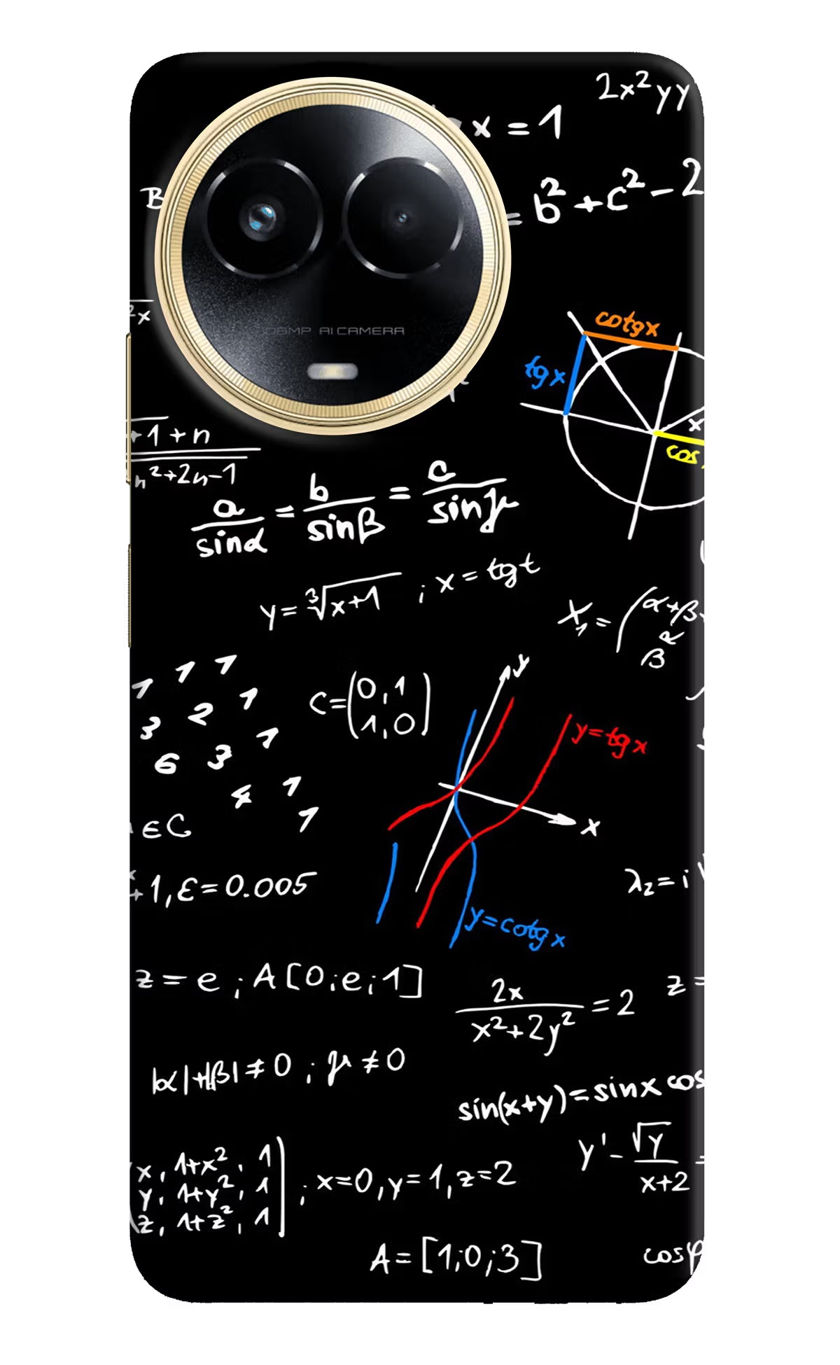 Mathematics Formula Realme 11 5G/11X 5G/C67 Hard Case Back Cover by Casekaro