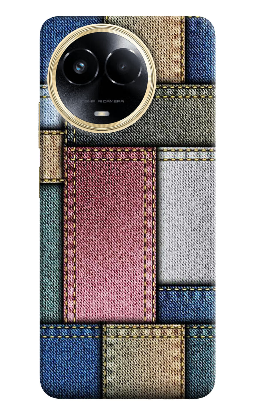 Multicolor Jeans Realme 11 5G/11X 5G/C67 Back Cover, Hard case