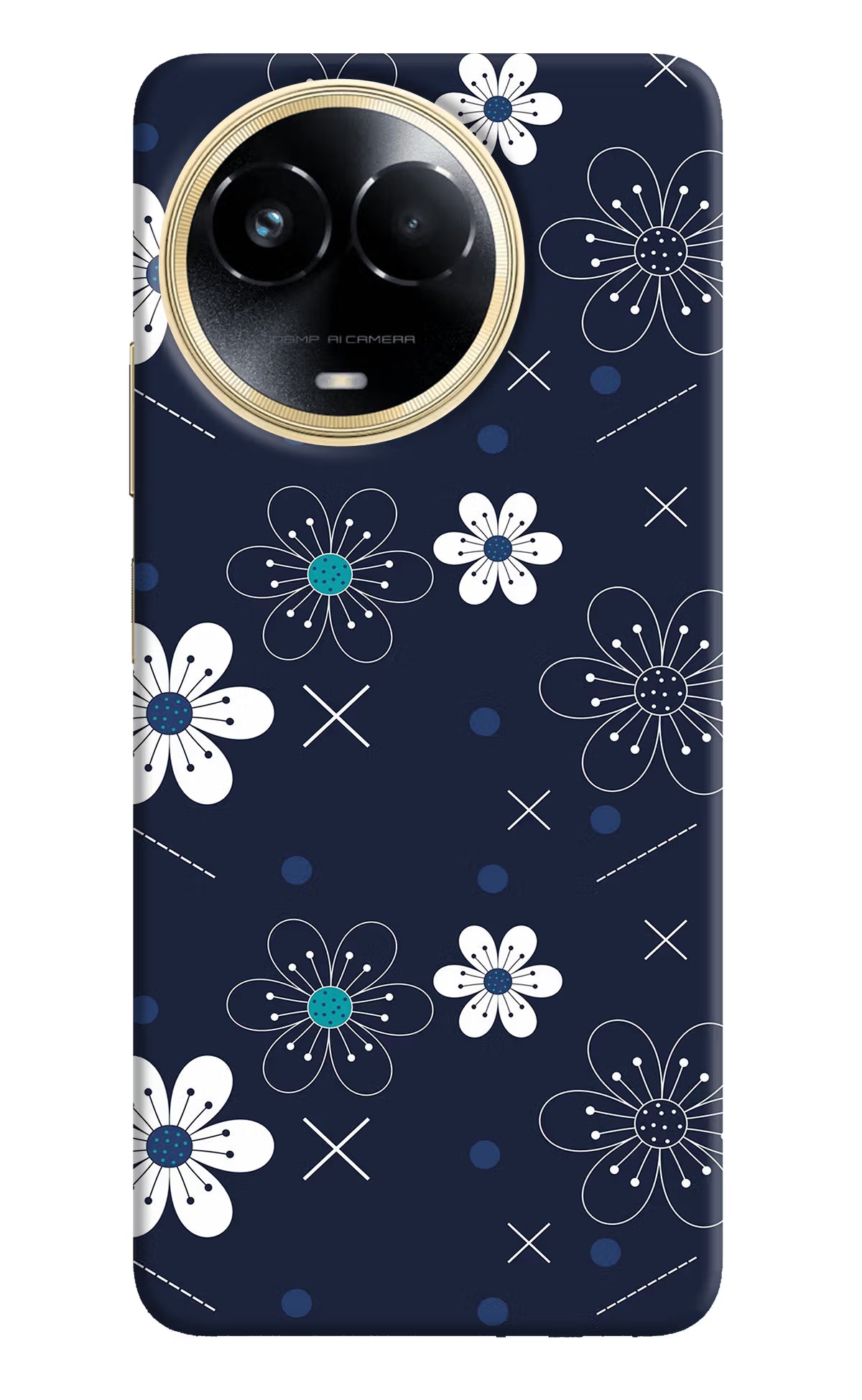 Flowers Realme 11 5G/11X 5G/C67 Hard Case Back Cover by Casekaro