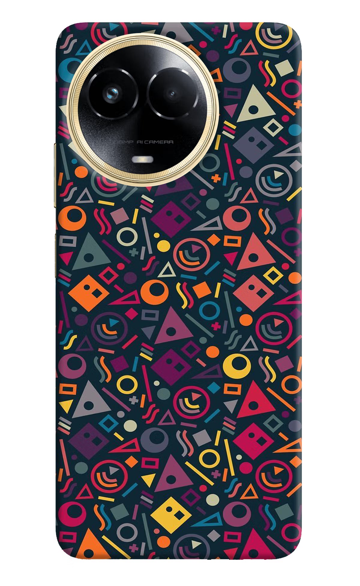 Geometric Abstract Realme 11 5G/11X 5G/C67 Hard Case Back Cover by Casekaro