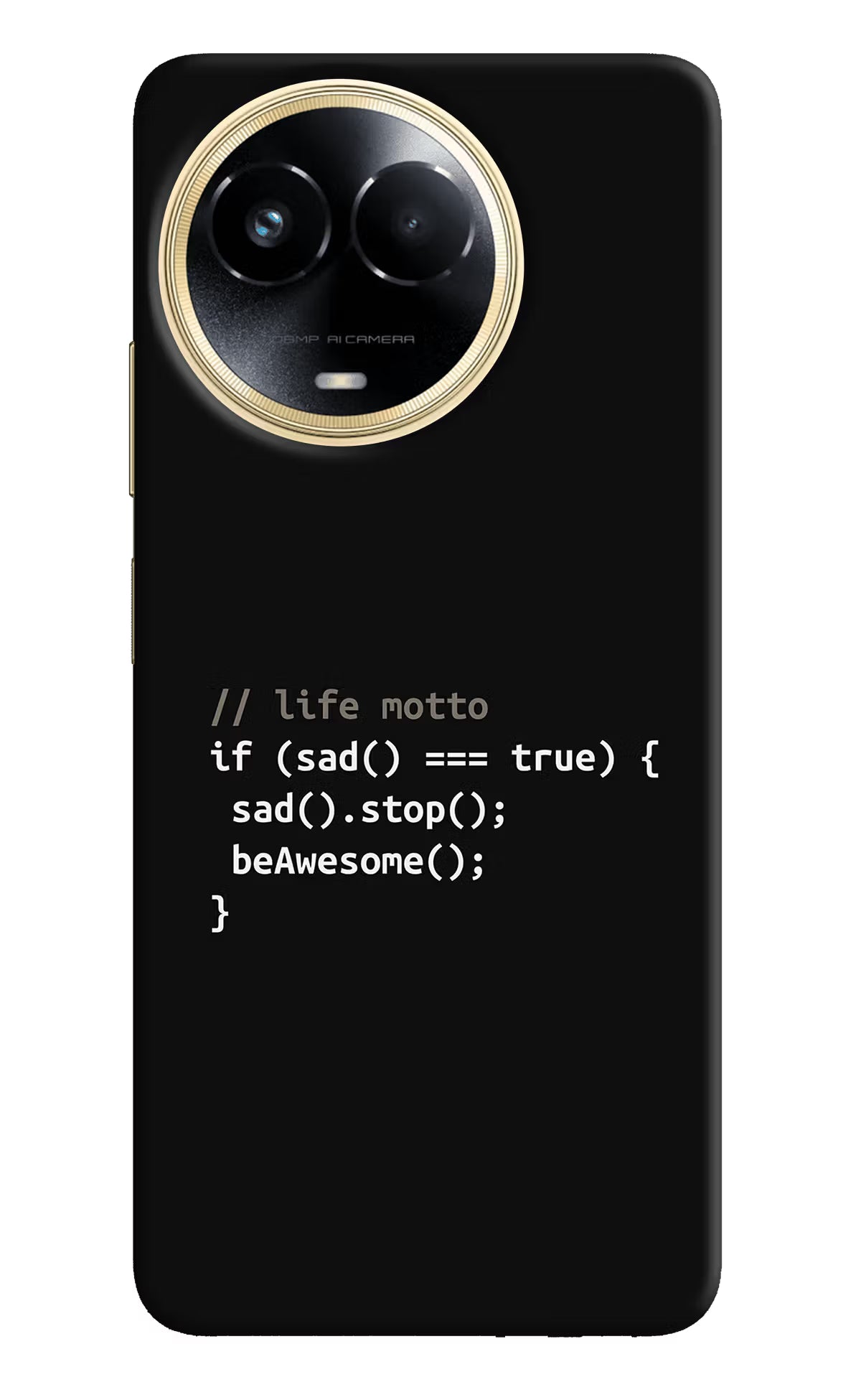 Life Motto Code Realme 11 5G/11X 5G/C67 Hard Case Back Cover by Casekaro